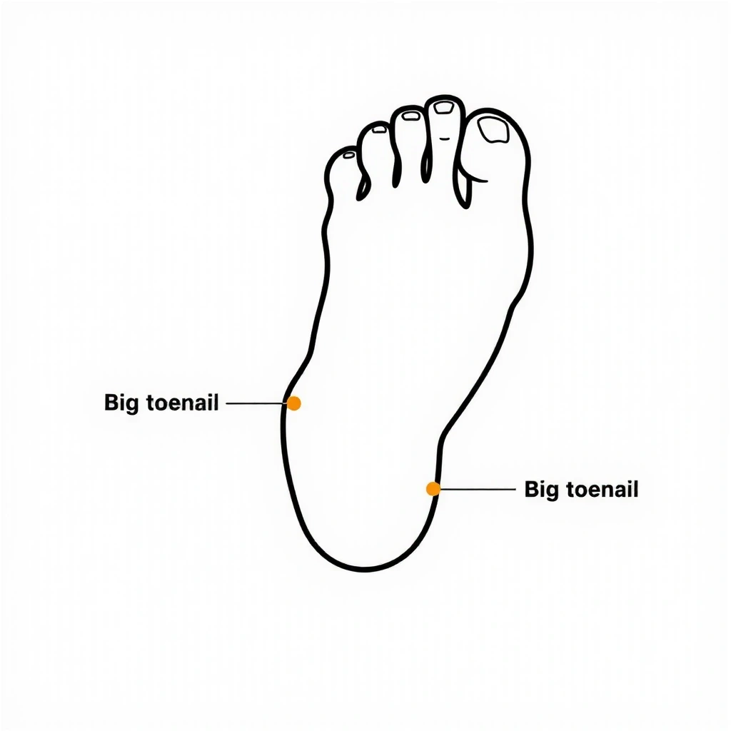 Nagel Anatomie Diagramm